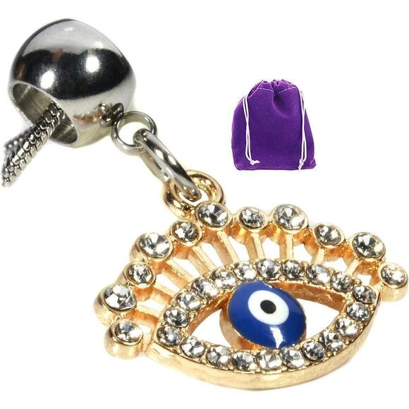 Evil Eye Necklace - Evil Eye Jewelry Charm Pendant - Picture 1 of 8